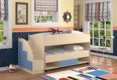 Каталог Детская двухярусная кровать Дюймовочка-4/3 от магазина ПолКомода.РУ
