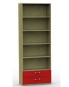 Каталог Шкаф-стеллаж (5 ниши, 2 ящика) Карамель от магазина ПолКомода.РУ