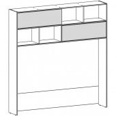 Каталог Шкаф-надстройка Карамель от магазина ПолКомода.РУ
