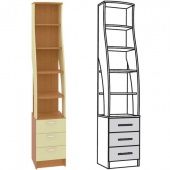 Каталог Ника 410 М Стеллаж от магазина ПолКомода.РУ