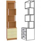 Каталог Ника 412 Стеллаж от магазина ПолКомода.РУ