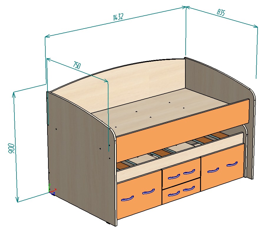 Каталог Нестандарт Адель-5 75х140 от магазина ПолКомода.РУ