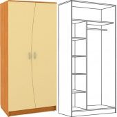 Каталог Ника 401 М Шкаф от магазина ПолКомода.РУ