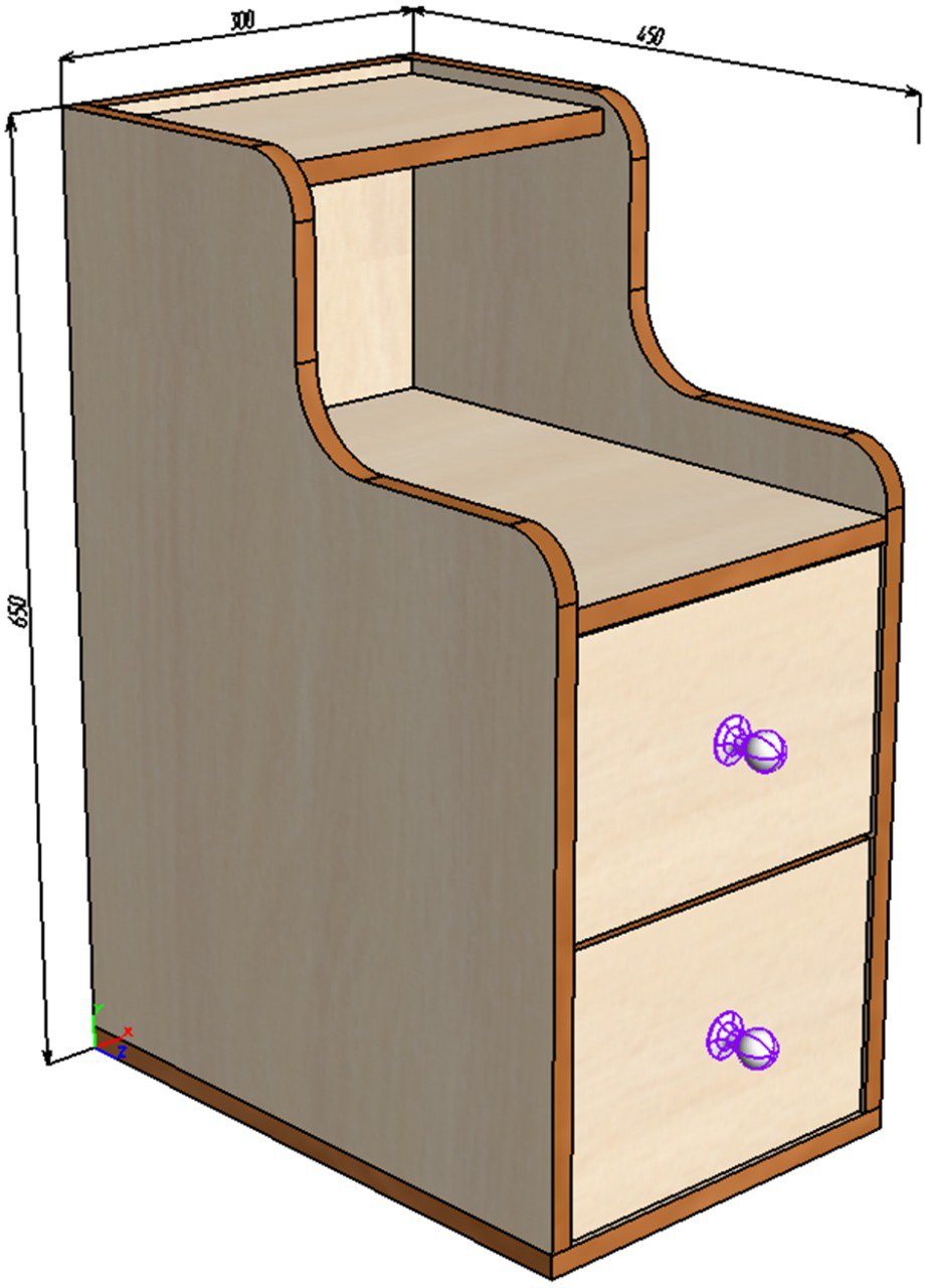 Каталог Тумбочка 266 от магазина ПолКомода.РУ