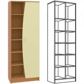 Каталог Ника 413 Стеллаж от магазина ПолКомода.РУ