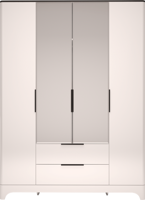 Каталог Шкаф для одежды 4-х дверный мод.1 Танго с зеркалом от магазина ПолКомода.РУ