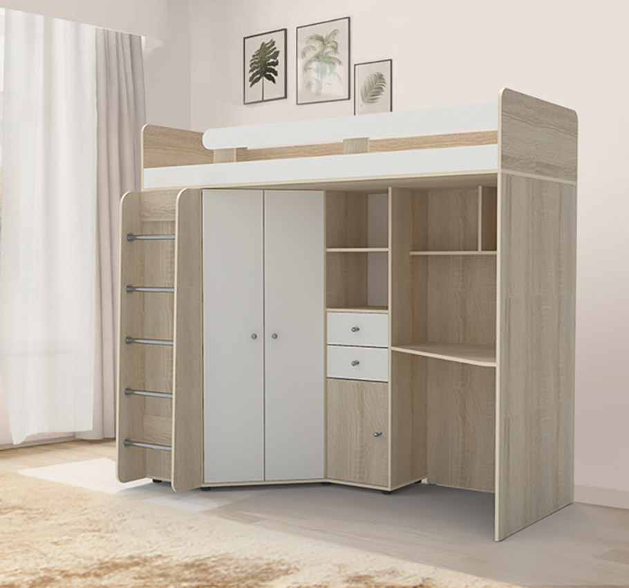 Каталог Астра-1 кровать чердак от магазина ПолКомода.РУ