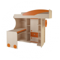 Каталог Детская МДК 4.4.1 Л, П (дуб белфорд/синий/эвкалипт/оранжевый). Цветные МДФ детали. от магазина ПолКомода.РУ