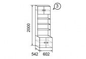 Каталог Акварель мод.03 - Шкаф с нишей от магазина ПолКомода.РУ