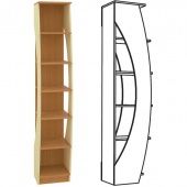 Каталог Ника 411 Стеллаж от магазина ПолКомода.РУ