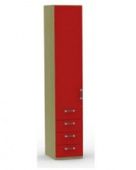 Каталог Шкаф одностворчатый (4 ящика, 1 дверь) Карамель от магазина ПолКомода.РУ