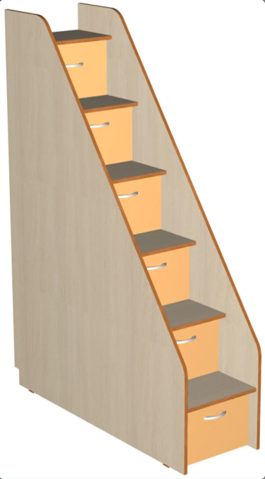 Каталог Нестандарт Лестница комод 6 ступеней от магазина ПолКомода.РУ