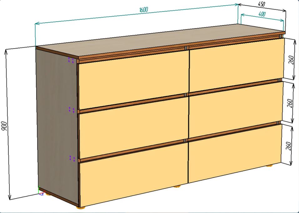 Каталог Нестандарт Комод Анастасия-2 от магазина ПолКомода.РУ
