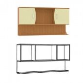 Каталог Ника 415 Шкаф навесной от магазина ПолКомода.РУ