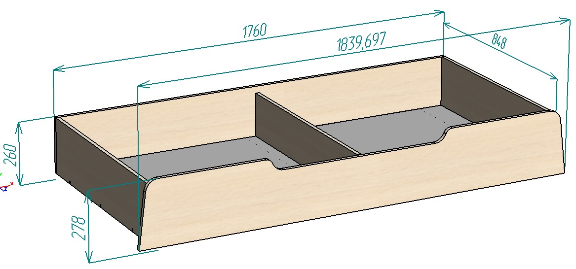 Каталог Нестандарт ящик Лотос-2 от магазина ПолКомода.РУ