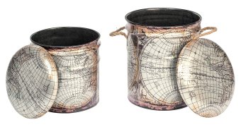 Пуф с ящиком для хранения PARIS (к-кт 2шт.) - 4290