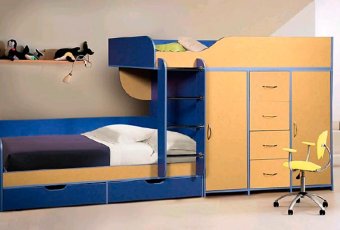 Кровать двухъярусная 01 КМК (80), 0251 - 36508