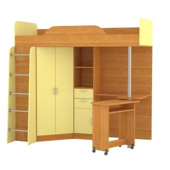 Ника 427 Т Кровать-чердак со столом - 41300