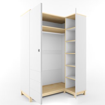 Шкаф угловой Правый «Гармошка Робин Вуд Лайт»‎ левый/правый  - 0