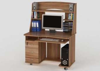 КС 20-20, Стол компьютерный (сосна, слива валлис) - 22750