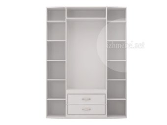 Виктория мод.02 Шкаф 4-дв. с ящиками с 2 зеркалами - 42362