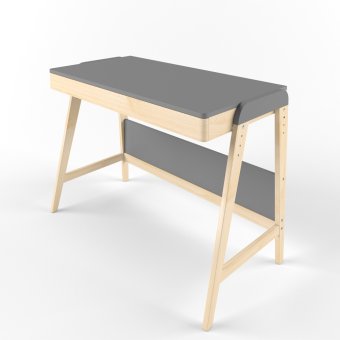 Стол растущий «Вуди» комбо серый - 0