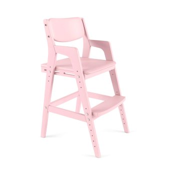 Стул растущий «Вуди» розовый - 0