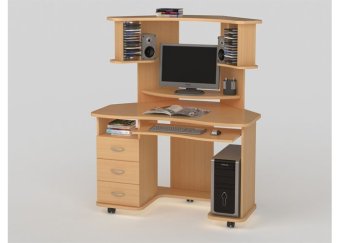 КС 20-16м3, Стол компьютерный (венге/дуб молочный) - 22120