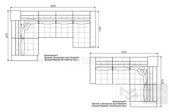 Диван угловой CАЛЬВАДОР композиция 1 - 187740
