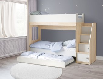 Двухъярусная кровать Л-Д602.3 с ящиком - 33930