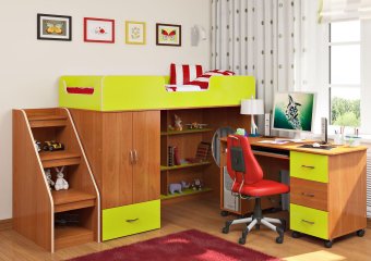 Кровать чердак Л-3.3 - 35053