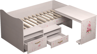 Комплекс универсальный мод.12 Принцесса настил из брусков - 16531