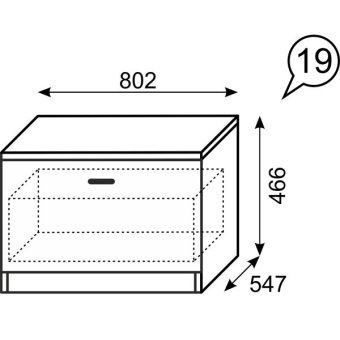 Тумба мод.19 Принцесса - 4812