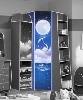 Шкаф "№6 Дельфин" КМК 0371.7 (с фотопечатью) - 17859