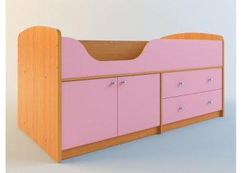 Мини-007 М4 (Кровать, комод, шкаф) - 23860