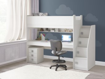 Кровать чердак Л-C606.3 с тумбой - 33086