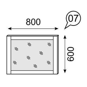 Зеркало настенное мод.7 Аргентина - 1783