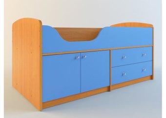 Мини-007 М4 (Кровать, комод, шкаф) - 23860