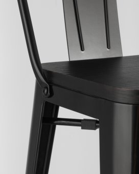 Стул полубарный TOLIX WOOD со спинкой - 4390