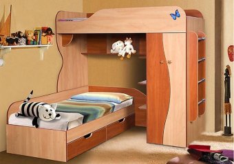 Кровать двухъярусная 02 КМК (80), 0252 - 34456