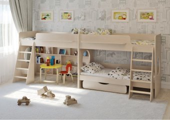 Трехъярусная кровать Л-25.3 - 50478