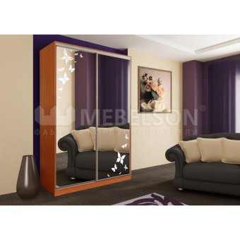 Шкаф купе Рио 4-600 бабочки - 23664