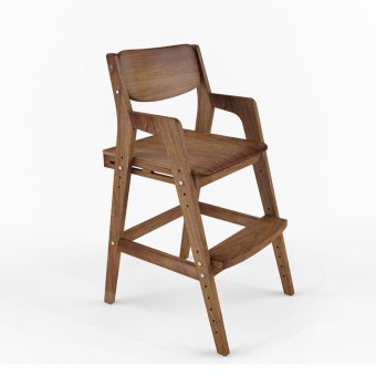 Стул растущий «Вуди» шимо тёмный - 0