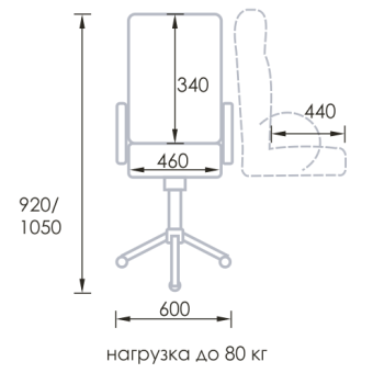 Восьмерка без подлокотников У-08-БП пиастра - 3700