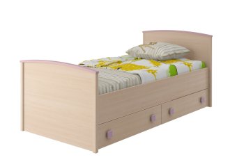 Кровать 800 с настилом Pink - 18795