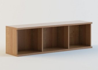 Полка ПО-01 (ольха/ольха; дуб паллада/дуб паллада) - 3135