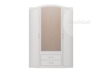 Виктория мод.02 Шкаф 4-дв. с ящиками с 2 зеркалами - 42362
