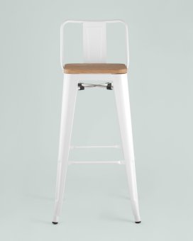 Стул полубарный TOLIX WOOD со спинкой - 4390