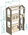 Каталог  Нестандарт Двухъярусная кровать Домик Сказка ДС-17 от магазина ПолКомода.РУ
