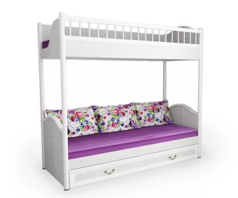 Кровать 2-х ярусная Классика без лестницы - 0